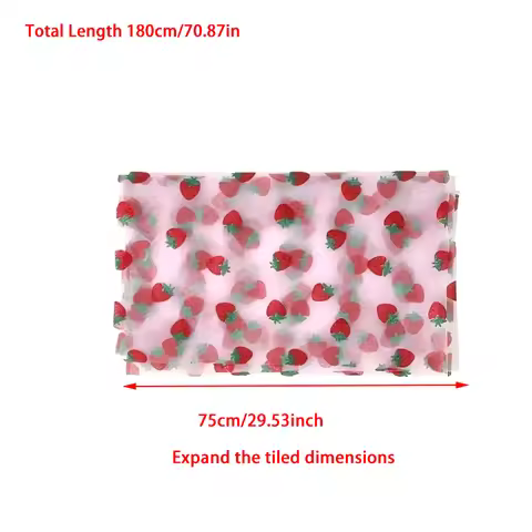 Mesh Table Runner Baby Shower Strawberry Party Supplies Strawberry Theme Birthday Table Runner Straw