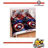 Cap America Civil War Double Rotary Duvet Set