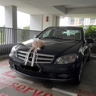 SG Ready Stock - Korean style wedding car Bridal Flower Car Decoration For Wedding decoration ribbon
