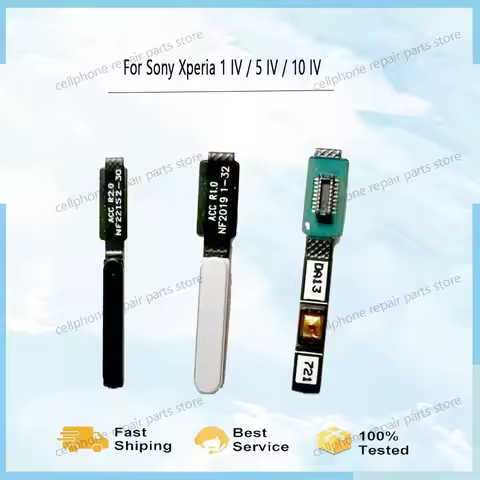 A++Quality Fingerprint Sensor Flex Cable Ribbon Replacement Part For Sony For Xperia 1 IV / 5 IV / 1