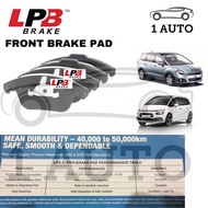 LPB e-PRO SEMI METALLIC FRONT BRAKE PAD PEUGEOT 5008 1.6 THP CITROEN GRAND C4 B7 PICASSO 1.6 THP CIT