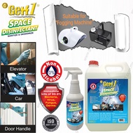 Liquid Refill For GETF1 Fogging Machine Liquid Refill Space Disinfectant Sanitizer Deodorize 5000ml 