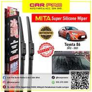 Toyota GT86 GT 86 2012 - 2021 1 Pair MITA SILICONE COATING Aero Front Wiper Blade TWIN Set 22'' & 20