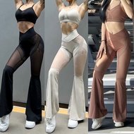 FitWild Mesh-Flare Long Pants – 75/25 Cloud-Skin, High-Waist Tummy-Tuck, 3 Mood Hues S-L Ships Today
