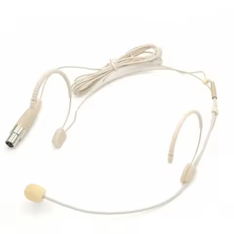 Double Earhook Mic Omnidirectional Headset Microphone For Sennheiser Shure AKG MiPro Audio Technica 