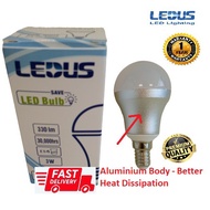 LEDUS LED LIGHT BULB 3W (E14) ( Aluminium Body Frame ) LAMPU LED BULB 3W: Cool White / Warm White