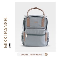 MIKKI WOMEN'S 2-IN-1 BACKPACK GREYSMOKE by ERMY BAG