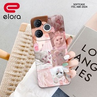 HP Itel A80 Case - Elloraa.id - Itel A80 Casing - Cats Case Motif - Cellphone Protector - Itel - Ite