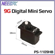 JX PS-1109HB Plastic Gear 4.8V-6V 9g 2KG Large Torque Micro Mini Motor Servo For 1/18 RC Car Plane B