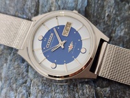 นาฬิกา vintage citizen automatic white dial หน้าปัด สีน้ำเงิน จากปี 1970