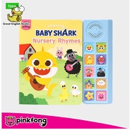 (In Stock) พร้อมส่ง *ลิขสิทธิ์แท้* หนังสือเสียง Baby Shark Nursery Rhymes 10 Button Sound Book| Learning &amp; Education Toys | Interactive Baby Books for Toddlers 1-3 | Gifts for Boys &amp; Girls รวม 10 เพลงฮิต Pinkfong