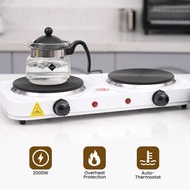 Kompor Listrik Portable 2 Tungku Portable 2000 Watt Praktis & Hemat Listrik