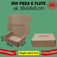 DUS PIZZA/KARDUS/BOX DIECUT KUNCIAN KANAN KIRI UK 16x14x5cm