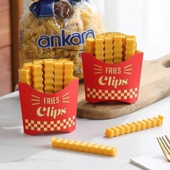 Magnetic Fries Snack Clip 12pcs Snack Clip Food Sealing Clip Magnet Fridge