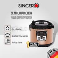 [Milo-Estore] SINCERO Multifunction 6L Gold Smart Cooker Rice Cooker