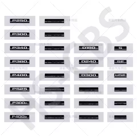 Rear Trunk Emblem Interior Stickers For Range Rover Velar Defender P250 P300 P400 P300e P525 Letter 
