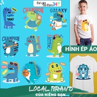 [Ironed, heat pressed image] Dinosaur image for children SN8