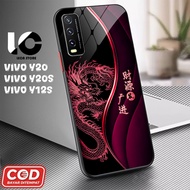 HP Softcase VIVO Y20hp VIVO Y20S V2029, V2029 Glossy Case Shiny Glass Casing Protective Mobile Phone