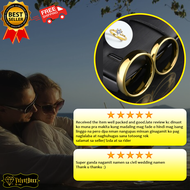 VELVETBOXX Soulmate Gold Ring Set | Wedding Ring For Couple | Free Engagement Ring For Woman | High-Quality Stainless Steel Jewelry | 10k Non Pawnable | Jewelry Ring | Anniversary Gift Idea | Couple Ring Original Stainless Non Tarnish | Best Seller