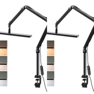 【High Quality】 Andoer Power Supply With Tech Table Clamp Dimmable Modes Dual 3 Led Lamp Nail