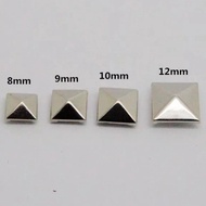 NICKEL 12mm Pyramid Spike Rivet Nails