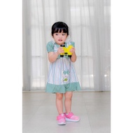 Nikita - 2701 Baby Dress 6 Months - 2 Years Striped Rabbit Ribbon Embroidery Dress Baby Girl Baby Gi