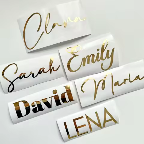 10pcs Personalized Vinyl Stickers, Name Sticker, Personalized Wedding Sticker, Christmas Name Sticke