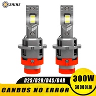 Mini D2S D4S LED Headlight Bulb Canbus Wireless D2R D4R Car Lights HID Xenon 1:1 Turbo Led Auto Ligh