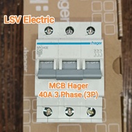 MCB Hager 40A, 50A 3 Phase (3P) 3pcs in 1 MCB Original