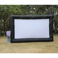 Inflatable outdoor curtain 16 feet 16:9 high definition projector screen easy to store outdoor porta