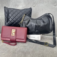 3PCS BAG BUNDLING PACKAGE/ BAG SAVING PACKAGE SLING BAG WALLET