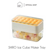 Hygga Home SHIRO Ice Cube Tray Round Ice Cube Mold/ Box Ice Cube Storage Box Refrigerator Freezer