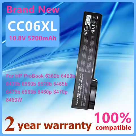 CC06 Laptop Battery For HP EliteBook 8460w 8460p 8560p 8570p For ProBook 6360b 6460b 6465b 6470b 647