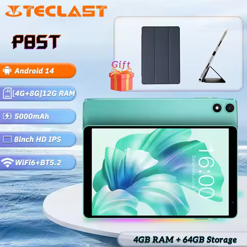 Teclast P85T Tablet PC 8inch 1280*800 IPS/Android 14/4GB RAM/64GB ROM/Allwinner A523 8-Core/Mali-G57
