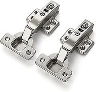 Ravinte 60 Pack 30 Pairs European Kitchen Cabinet Hinges Soft Close Half Overlay Cabinet Door Hinges Heavy-Duty Frameless Adjustable Concealed Cabinet Cup Hinge