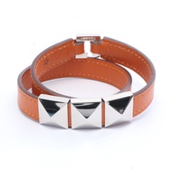 【二手】愛馬仕 HERMES Medor Collier de Chien 手鐲 GP（鍍金）皮革手鐲 女士二手 B