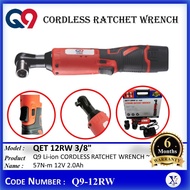 Q9-12RW QET12RW Q9 Qnine Li-ion CORDLESS RATCHET WRENCH 57N-m 12V 2.0Ah  3/8" | QET 12RW
