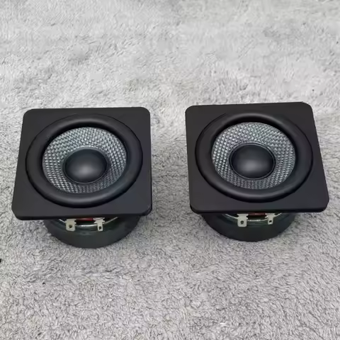 SOTAMIA 2PCS 2.75 Inch Subwoofer 4 Ohm 25W Fiber Braided Basin Waterproof High Value Subwoofer Speak
