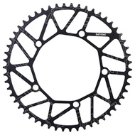 Bicycle Chainring Outdoor Positive Negative Teeth 130BCD Crank Single Disc Bicycle Single Speed Chainring 50 52 54 56 58T High Axis Strength Strong Compatibility Lightweight 54T