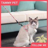 MXMUSTY 2 sizes Pets Leash Belt Escape Proof H-shped Cat Vest Cat Harness  Set Strap With Collar 1.5