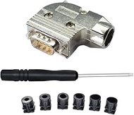 Meskliu DB9 Breakout Connector,DB9 Solder Connector,RS232 D-SUB Male Serial Adapters 9pin Port Break