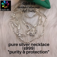 O&R RS pure silver necklace (s999)