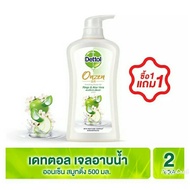 Dettol เดทตอล เจลอาบน้ำออนเซ็นสมูทติ้งริงโกะแอนด์อโลเวร่า 500 กรัม (ซื้อ1 แถม1) (8850360032119)