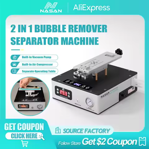 NASAN B2+ Pro 2 in 1 Bubble Remover LCD Separator Machine for iPhone LCD Refurbish Tools Built-in Ai