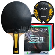 TUTTLE Tmax 520C G28 Set - Table Tennis Ping Pong Wooden Bat Carbon Blade Bat Tuttle G28 52C