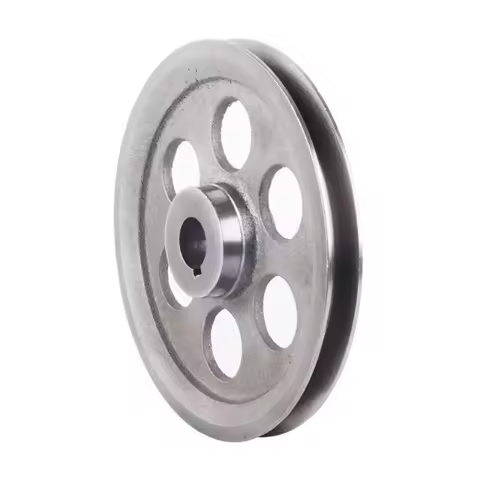 1Pc Dia 150-200mm V-Belt Pulley Hollow Single-Slot A Type Pulley Cast Iron Wheel