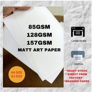 85GSM 128GSM 157GSM Double Sided MATT ART PAPER   A4 A3 SIZE (100 SHEET)/INJEK &DIGITAL PRINTER/ Pos