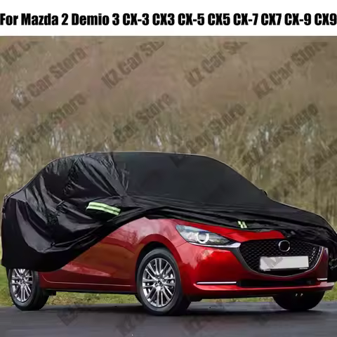 Full Car Cover Auto Outdoor Sun Anti-UV Snow Rain Dust Resistant Cover For Mazda 2 Demio 3 CX-3 CX3
