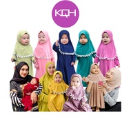 KQH Baju Kurung Baby+Tudung Set(0B-6T), Jubah Baby, Baju Baby Girl (PomPom Bubblekids Series)