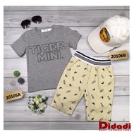 20105 Taiwan Imported Boy Letter & Words Plain T-shirt